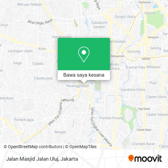 Peta Jalan Masjid Jalan Uluj