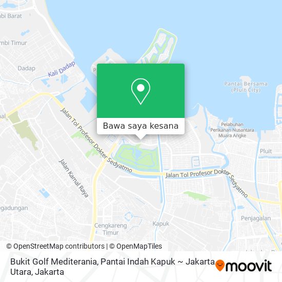 Peta Bukit Golf Mediterania, Pantai Indah Kapuk ~ Jakarta Utara