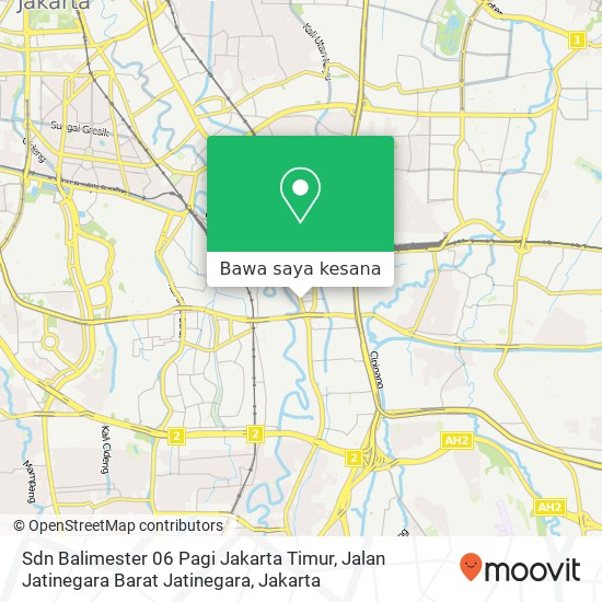 Peta Sdn Balimester 06 Pagi Jakarta Timur, Jalan Jatinegara Barat Jatinegara