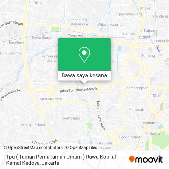 Peta Tpu ( Taman Pemakaman Umum ) Rawa Kopi al-Kamal Kedoya