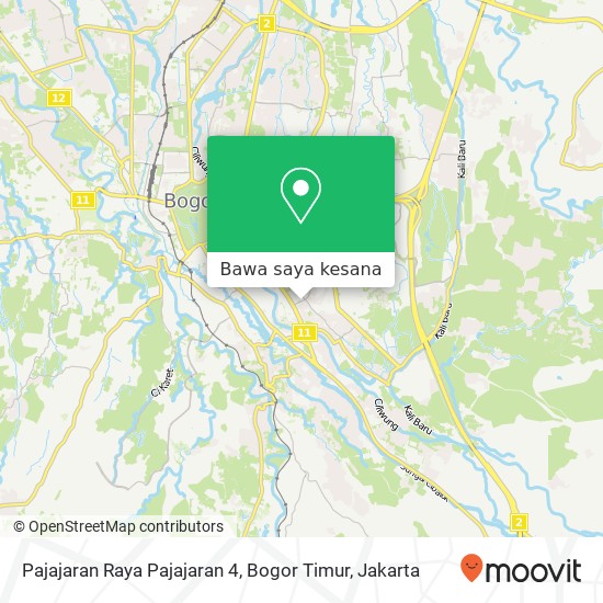 Peta Pajajaran Raya Pajajaran 4, Bogor Timur