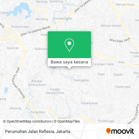 Peta Perumahan Jalan Raflesia