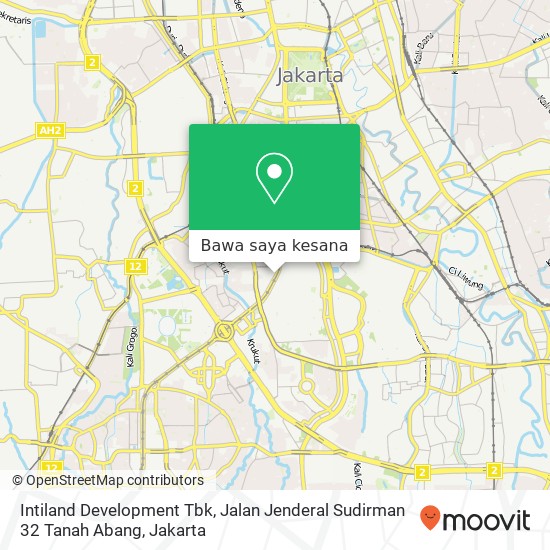 Peta Intiland Development Tbk, Jalan Jenderal Sudirman 32 Tanah Abang