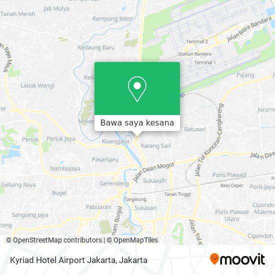 Peta Kyriad Hotel Airport Jakarta