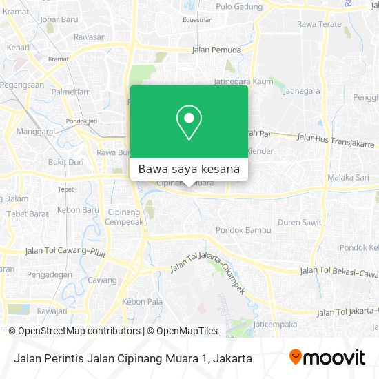Peta Jalan Perintis Jalan Cipinang Muara 1