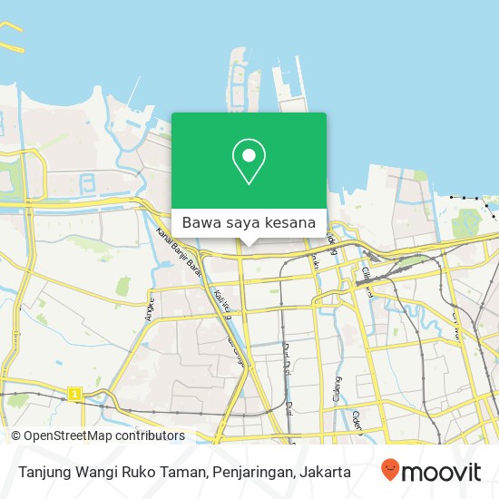 Peta Tanjung Wangi Ruko Taman, Penjaringan