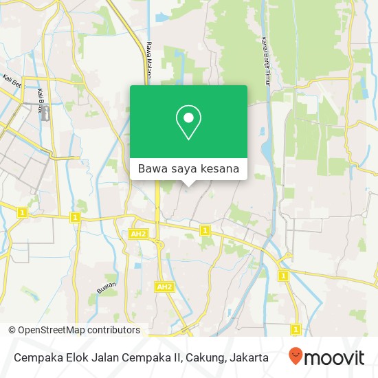 Peta Cempaka Elok Jalan Cempaka II, Cakung