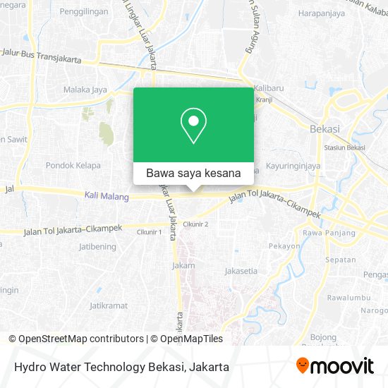Peta Hydro Water Technology Bekasi