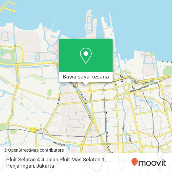 Peta Pluit Selatan 4 4 Jalan Pluit Mas Selatan 1, Penjaringan