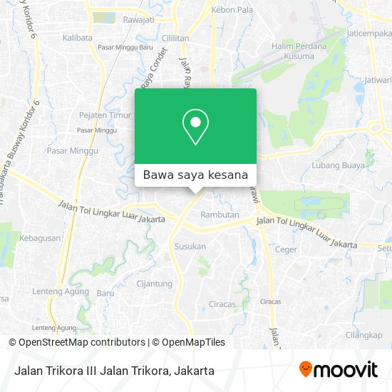 Peta Jalan Trikora III Jalan Trikora