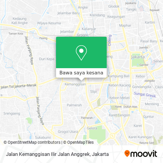 Peta Jalan Kemanggisan Ilir Jalan Anggrek