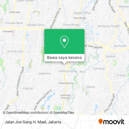 Peta Jalan Joe Gang H. Mael