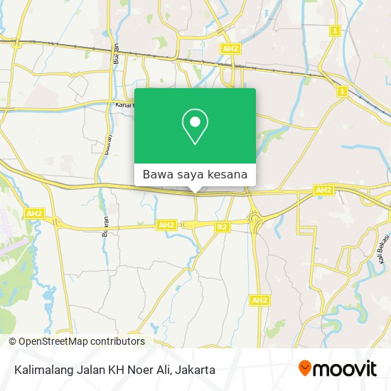 Peta Kalimalang Jalan KH Noer Ali