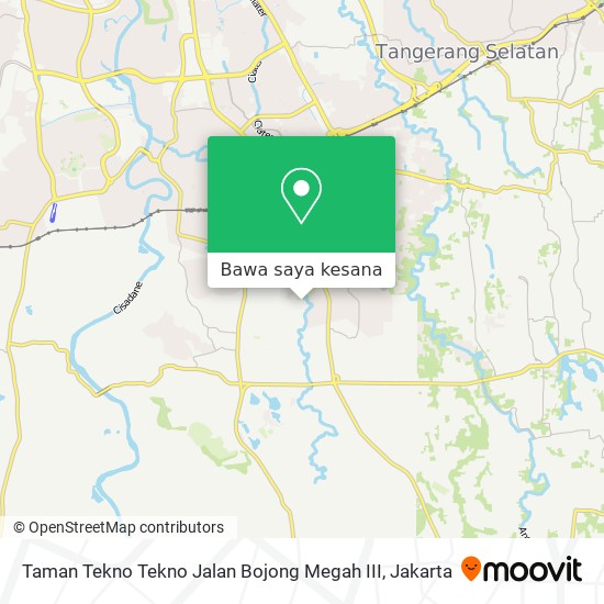 Peta Taman Tekno Tekno Jalan Bojong Megah III