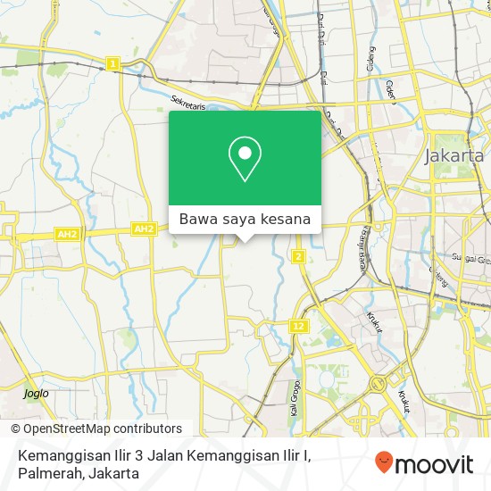 Peta Kemanggisan Ilir 3 Jalan Kemanggisan Ilir I, Palmerah