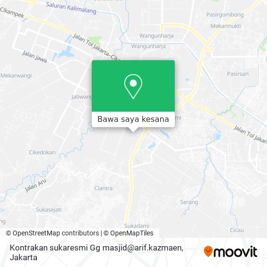Peta Kontrakan sukaresmi Gg masjid@arif.kazmaen