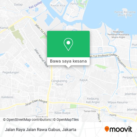 Peta Jalan Raya Jalan Rawa Gabus