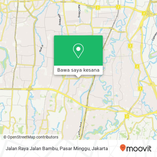 Peta Jalan Raya Jalan Bambu, Pasar Minggu