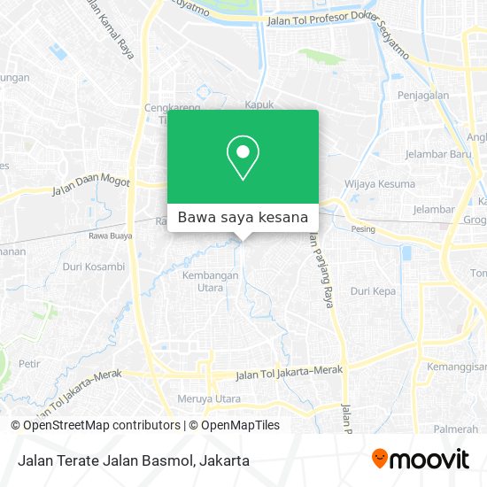 Peta Jalan Terate Jalan Basmol