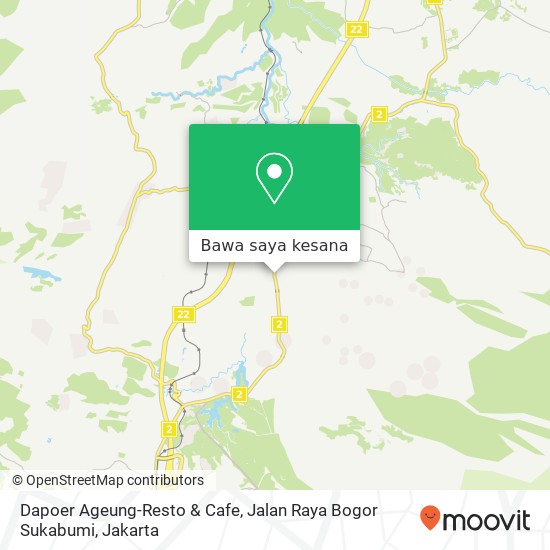 Peta Dapoer Ageung-Resto & Cafe, Jalan Raya Bogor Sukabumi