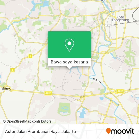 Peta Aster Jalan Prambanan Raya