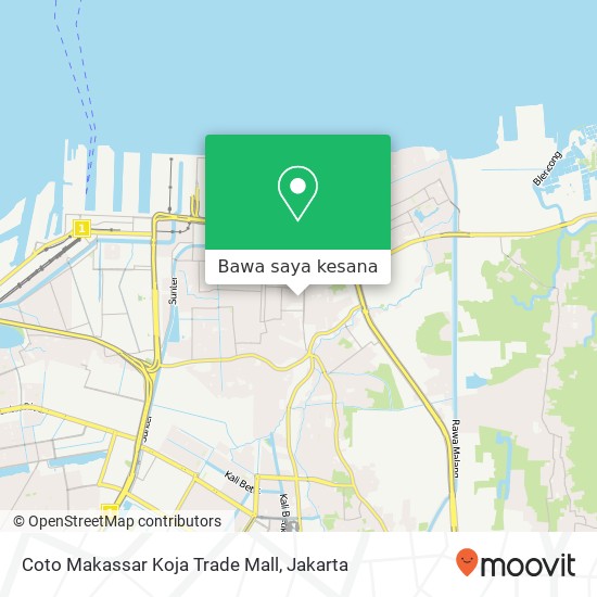 Peta Coto Makassar Koja Trade Mall