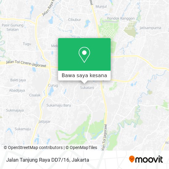 Peta Jalan Tanjung Raya DD7/16