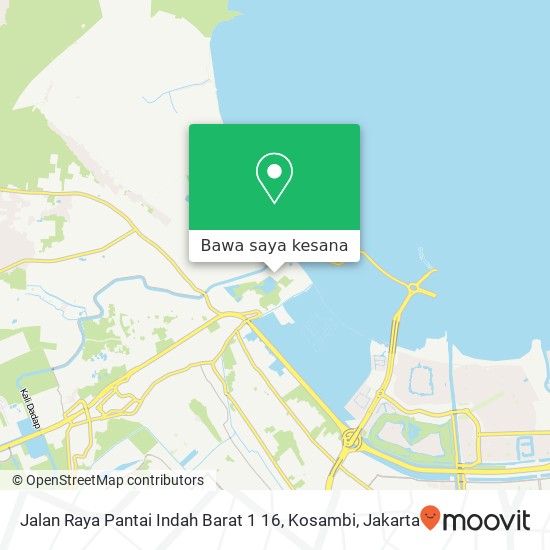 Peta Jalan Raya Pantai Indah Barat 1 16, Kosambi