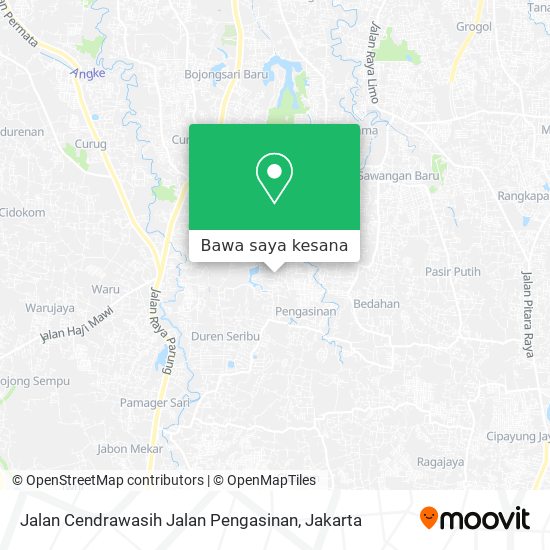 Peta Jalan Cendrawasih Jalan Pengasinan