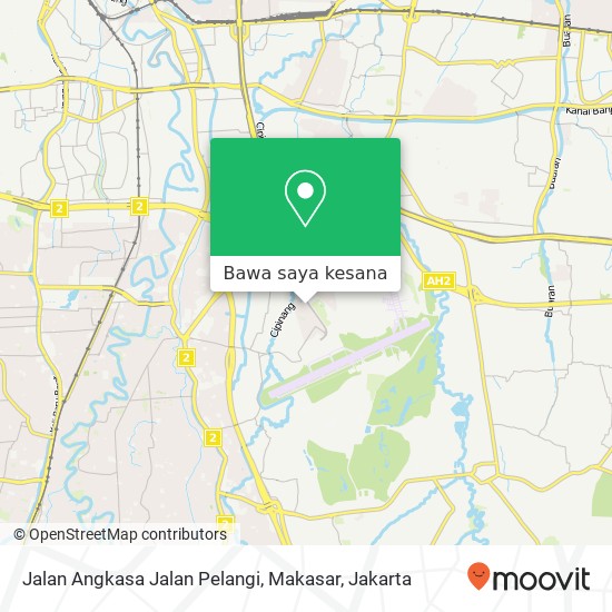 Peta Jalan Angkasa Jalan Pelangi, Makasar