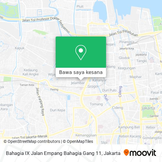 Peta Bahagia IX Jalan Empang Bahagia Gang 11