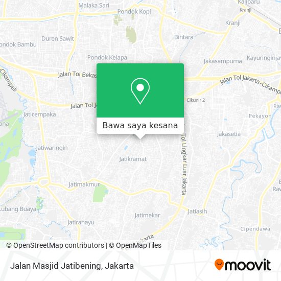 Peta Jalan Masjid Jatibening