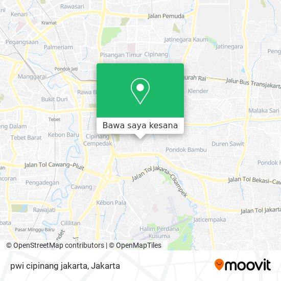 Peta pwi cipinang jakarta