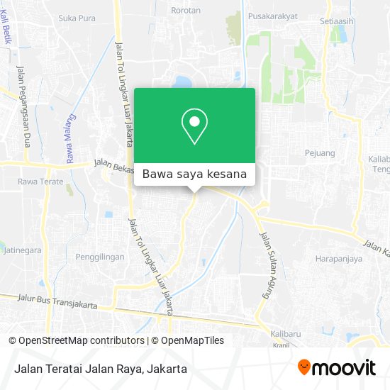 Peta Jalan Teratai Jalan Raya
