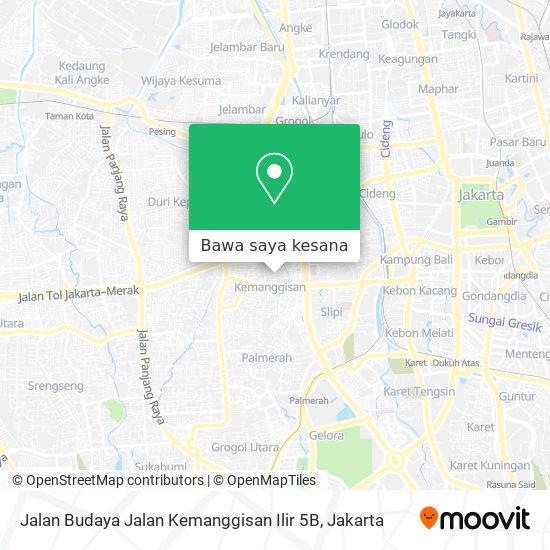 Peta Jalan Budaya Jalan Kemanggisan Ilir 5B