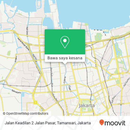 Peta Jalan Keadilan 2 Jalan Pasar, Tamansari