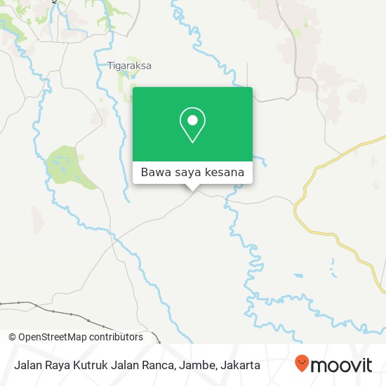 Peta Jalan Raya Kutruk Jalan Ranca, Jambe