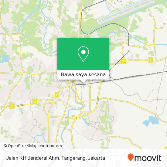 Peta Jalan KH Jenderal Ahm, Tangerang