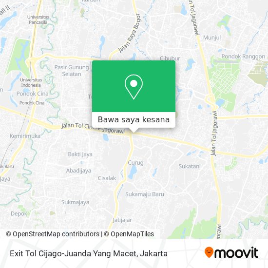 Peta Exit Tol Cijago-Juanda Yang Macet