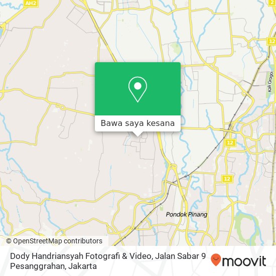 Peta Dody Handriansyah Fotografi & Video, Jalan Sabar 9 Pesanggrahan