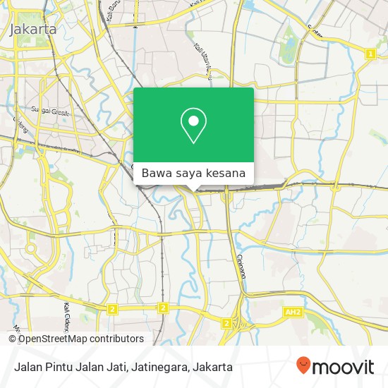 Peta Jalan Pintu Jalan Jati, Jatinegara