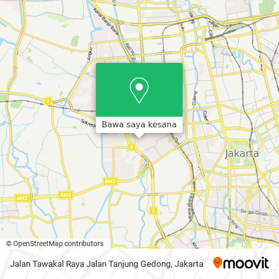 Peta Jalan Tawakal Raya Jalan Tanjung Gedong