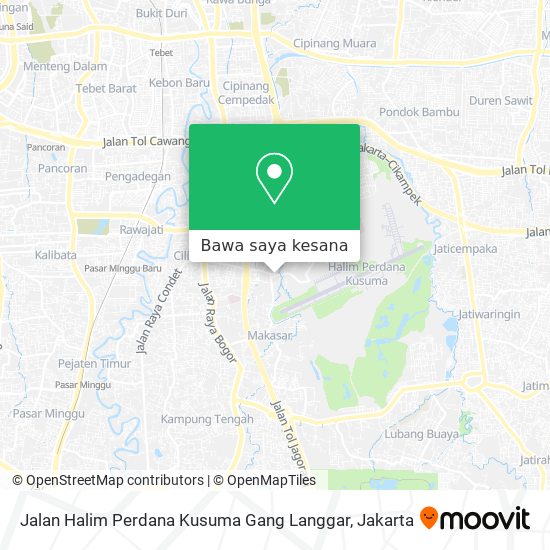 Peta Jalan Halim Perdana Kusuma Gang Langgar