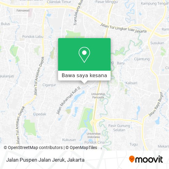 Peta Jalan Puspen Jalan Jeruk