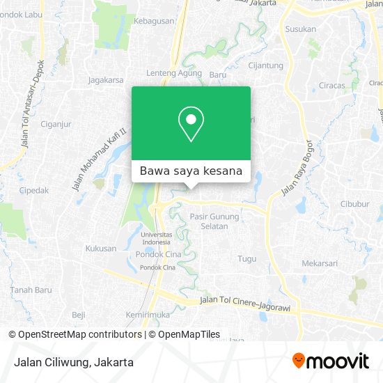 Peta Jalan Ciliwung