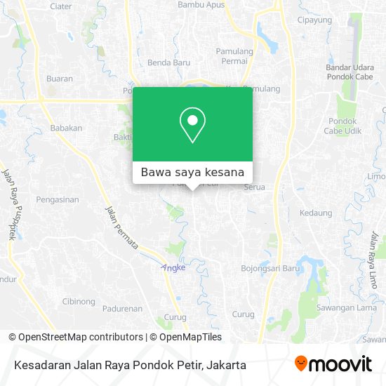 Peta Kesadaran Jalan Raya Pondok Petir