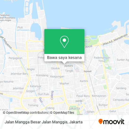 Peta Jalan Mangga Besar Jalan Manggis