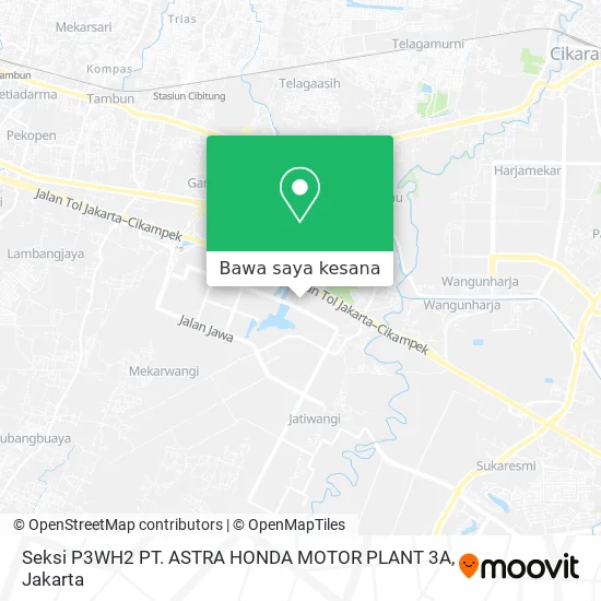 Peta Seksi P3WH2 PT. ASTRA HONDA MOTOR PLANT 3A