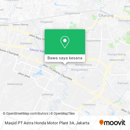 Peta Masjid PT  Astra Honda Motor Plant 3A