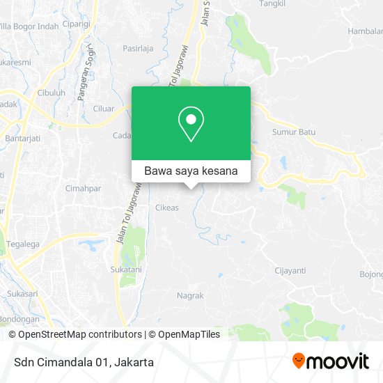 Peta Sdn Cimandala 01, Jalan Raya Parung Aleng Sukaraja
